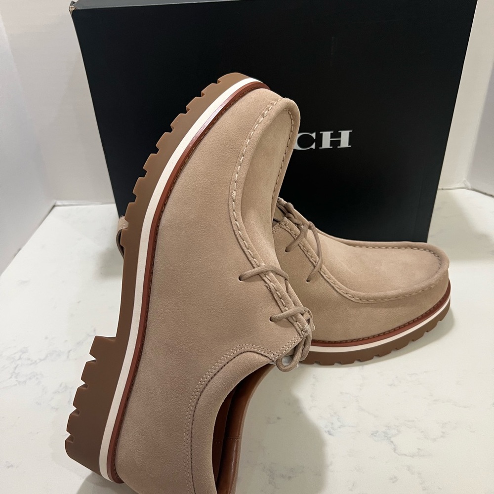 Coach Tan Oxfords Moc Toe Casual - Picture 7 of 14